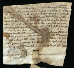 Don par Symon Venissaissel de trois quartiers d'orge à l'abbaye