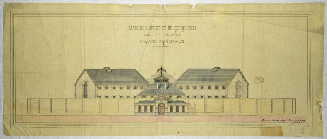 Elévation de la façade principale