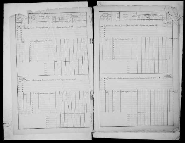 matrice cadastrale des propriétés bâties, 1911-1972, 2e vol. (cases 243-762)