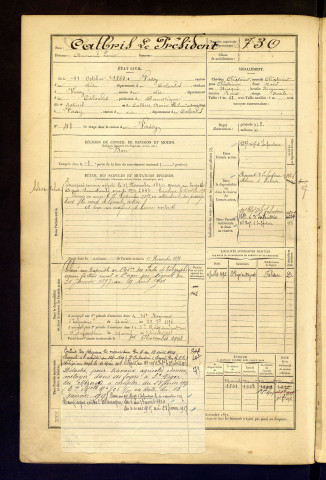 Calbris le Président, Armand Louis