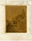 Photographie de l'abside de l'église Saint-Gervais de Falaise, par Alphonse de Brébisson