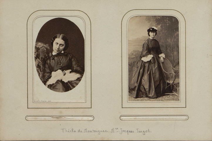 Madame Jacques Turgot, née Thécla de Montaignac (4 photographies dont 1 par Bertall)