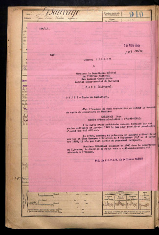 Lesauvage, Jean Pierre Charles