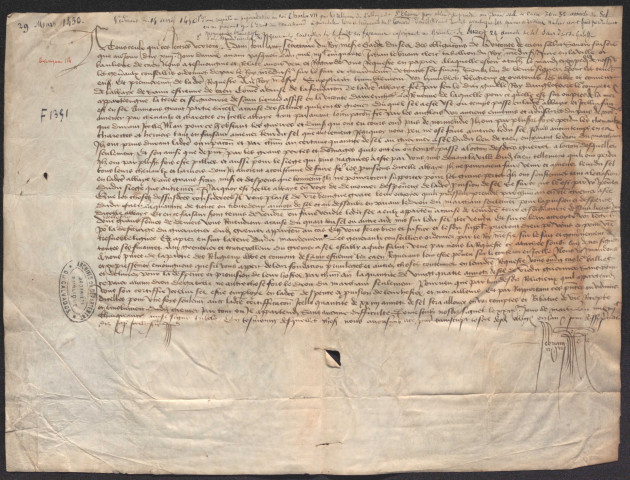 Délivrance de sel aux moines de St Etienne