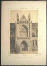 Portail latéral de la cathédrale de Bayeux (arrondissement de Bayeux). (Extrait de) Le Calvados pittoresque et monumental. Par F. Thorigny,