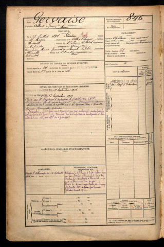 Gervaise, Albert François Marie