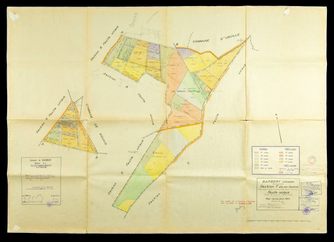 Plans d'enquêtes, documents définitifs