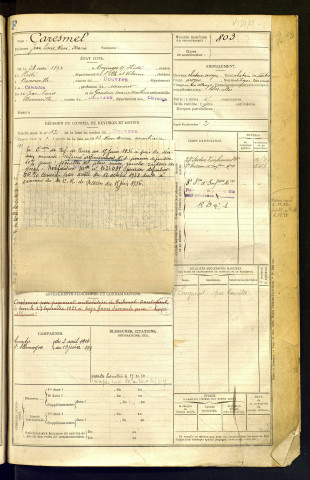 Caresmel, Jean Loius René Marie