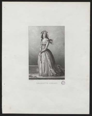 Portraits de Charlotte Corday, par Vestier et par Lacauchie et Roze