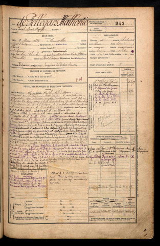 Pellegars Malhortie de, Joseph Marie Emile