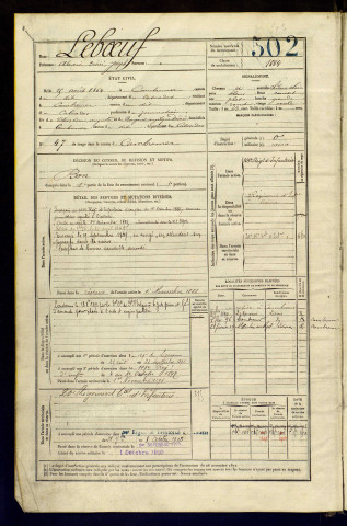 Leboeuf, Alexis Désiré Joseph