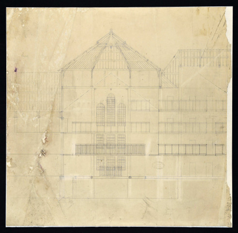 Coupe transversale de la partie centrale