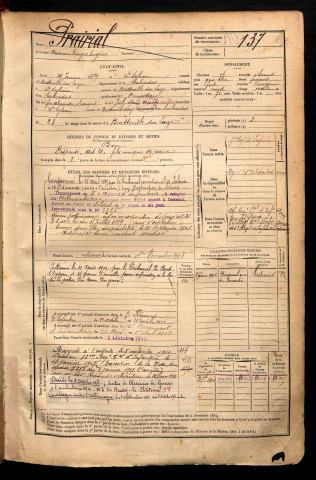 Prairial, Maxime Georges Eugène