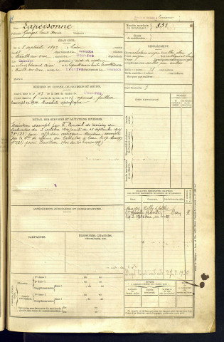 Lapersonne, Georges Louis Marie