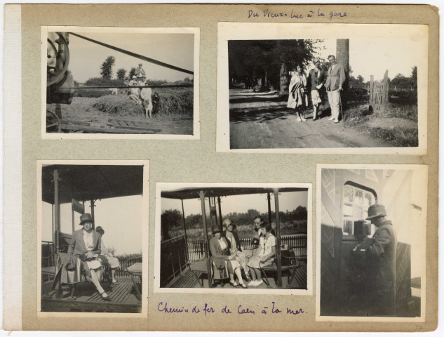 Ensemble de 28 photos d'une même famille [rouennaise] à Luc et environs (planches d'album n°22 à 24)