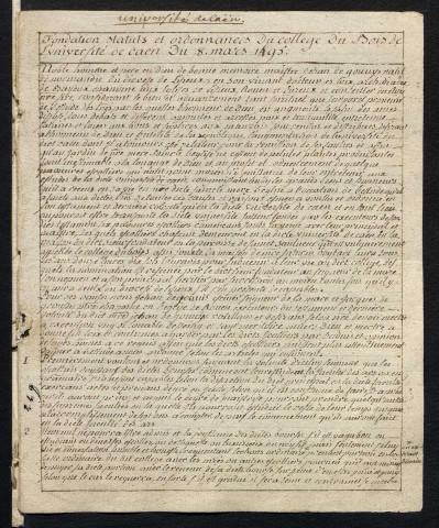 Manuscrit Jobey sur l'histoire d'Orbec...