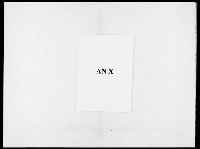 an X