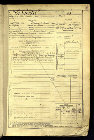 Le Gentil, Ernest Victor Maurice