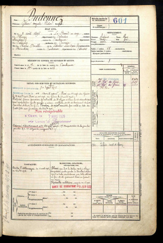 Dudonnez, Gédéon Auguste Victor