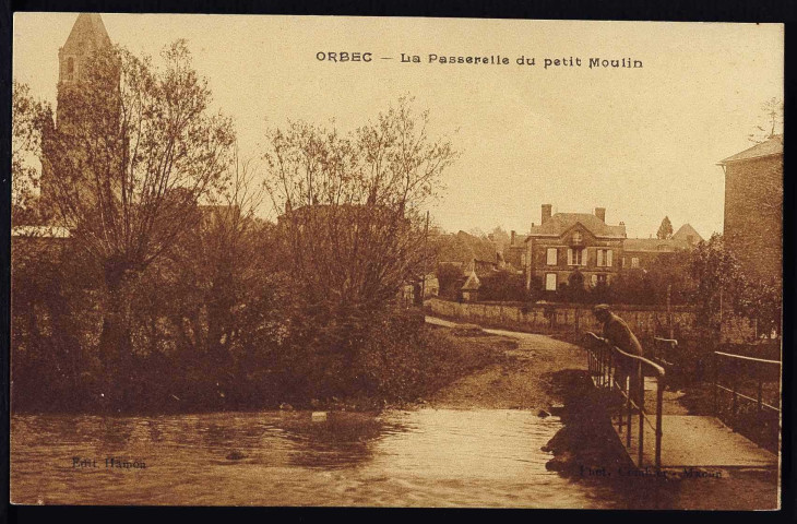 Laiterie (n°98) Passerelle et Moulin (n°99 à 100) L'Orbiquet et étang (n°101 à 102) Marchés (104 à 105, 108)