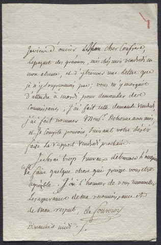 Correspondance (lettres adressées à Lavoisier, Prosper Mérimée, M. des Essarts, de Formeville par plusieurs correspondants dont le plus fréquemment Léopold Delisle, M. Prévost)