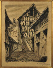 "Lisieux, vieille ruelle, place Victor-Hugo", par Jean-Charles Contel (Leconte, Jean-Charles dit)