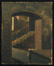 Paris, prison Saint-Lazare, escalier de la matelasserie, par Louis Billiard
