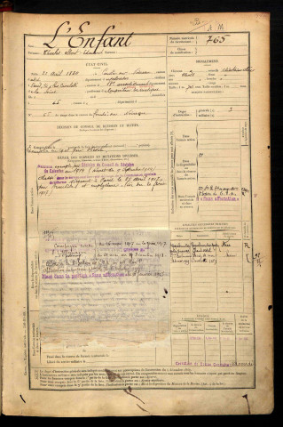 L'Enfant, Charles Albert Edouard