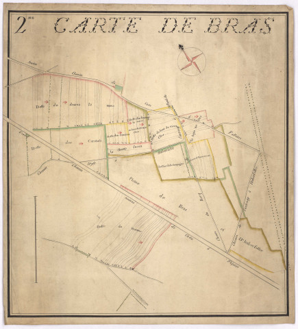 Plan du hameau de Bras.