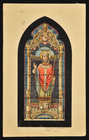 Vitrail Saint-Gildard, par Louis Chanussot