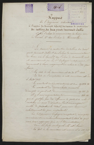 Ponts tournants de Calix, Colombelles et Blainville