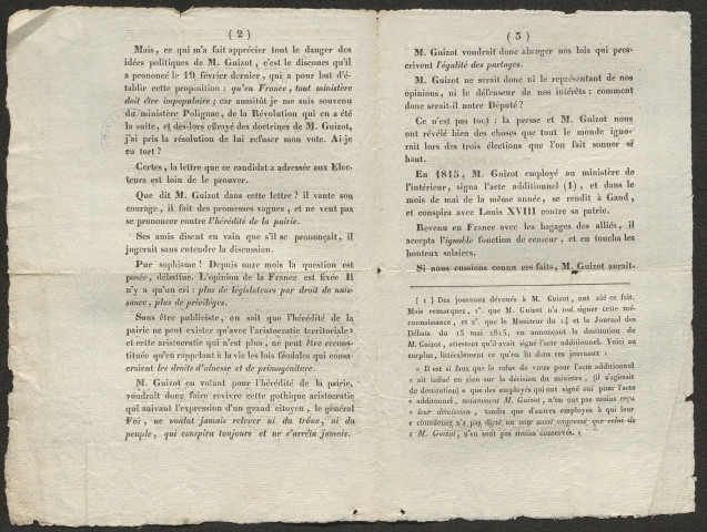 Documentation imprimée sur la vie politique et les élections dans l'arrondissement de Pont-l'Evêque