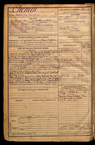 Chemin, Raphaël Jules Fernand