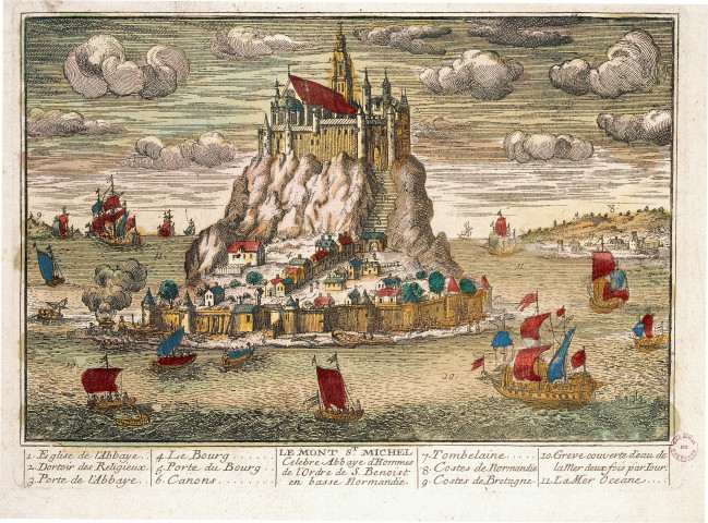 Vue du Mont St Michel. Par Fortier