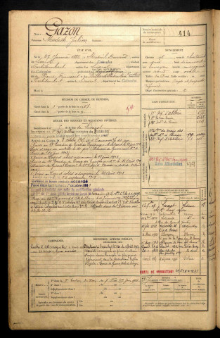 Gazon, Modeste Julien