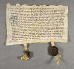 Robert, dit le Léopard, procureur de l'abbaye, concède des terres à Henry de Tydelness et à son neveu Henri de Lampton.