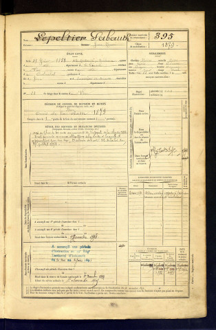 Sabauth, Jean Honoré