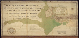 Plan de Baupte et des marais entre Baupte, Coigny et Saint-Jore