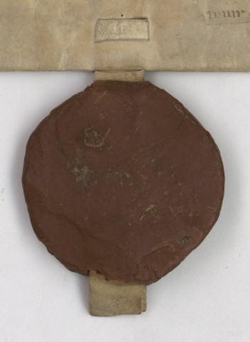 Figure 1 : Raoul de Giberville, sceau équestre sur cire brune