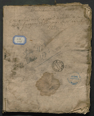 17 juin 1773-1er avril 1776