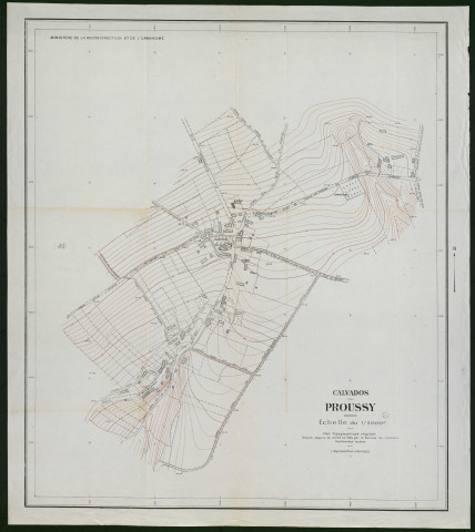 Plans topographiques de Proussy