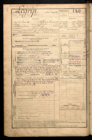 Legrip, Joseph Paul Désiré