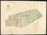 Plan du Jardin des plantes à Caen, par René Thurin