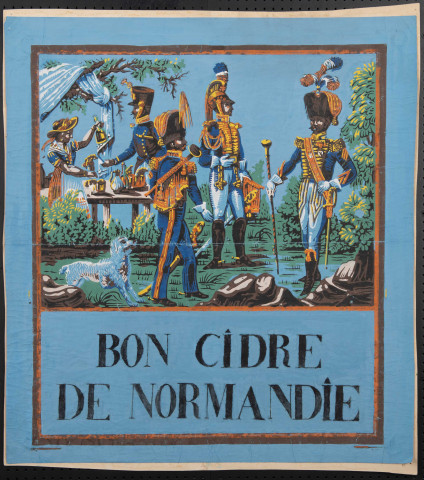 Affiche (papier peint) "Bon cidre de Normandie" (document n°2)