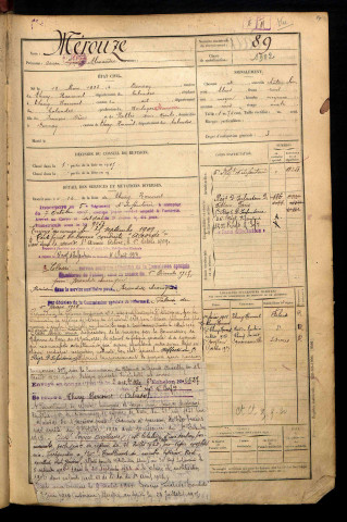 Mérouze, Oscar Pierre Alexandre