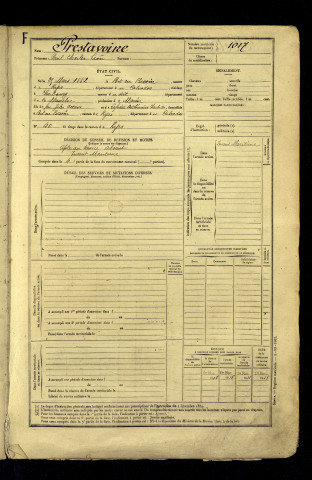 Prestavoine, Paul Charles Léon