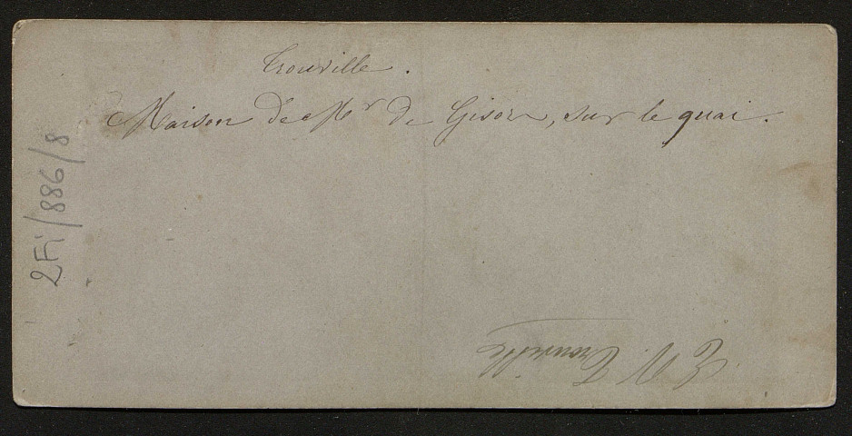 "Maison de monsieur de Gisors sur le quai de Trouville", par E.V.