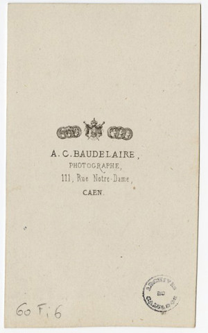 Mme Hilaire de La FRESNAYE, par Auguste Baudelaire.