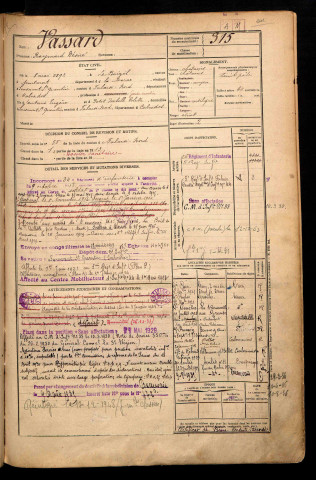 Vassard, Raymond Désiré