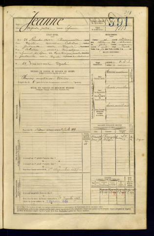 Jeanne dit Lefranc, Auguste Jules